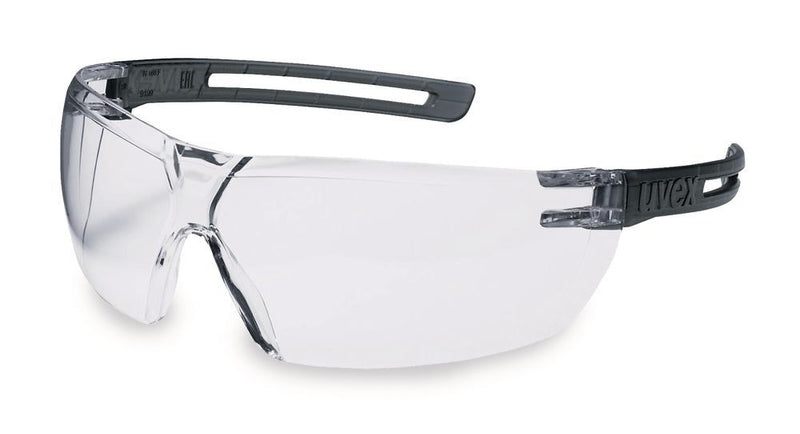 1CTP.1 Gafas de seguridad x-fit, lente trasnsparente, patillas grises, 9199085 - Quimivitalab