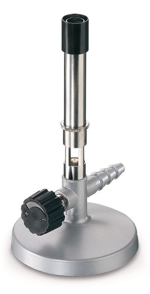 CHP1.1: Quemador de gas Bunsen, con válvula de aguja y regulación de aire - Quimivitalab