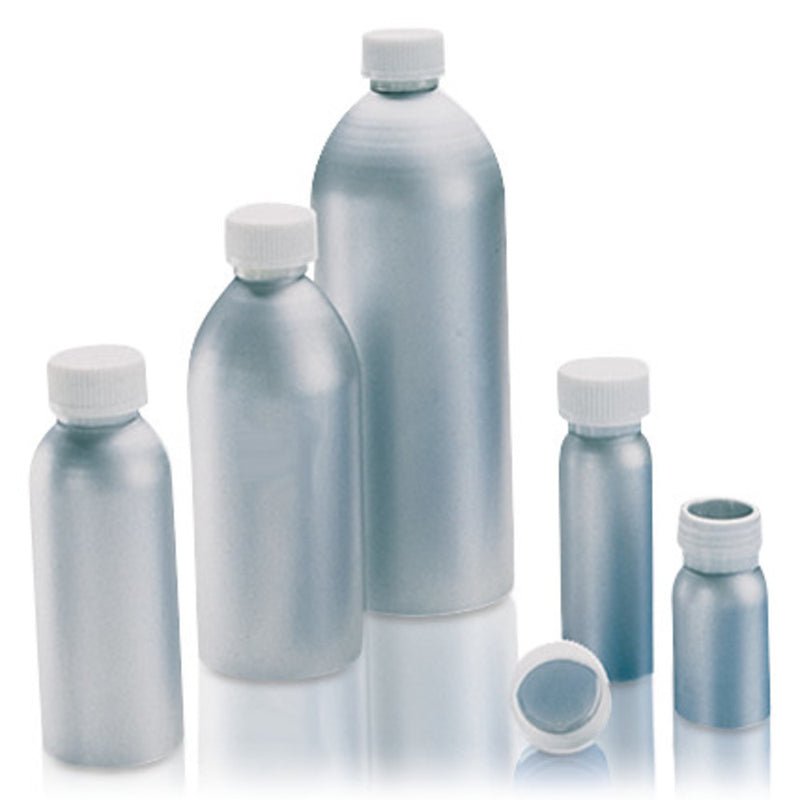 P791.1 Botella boca estrecha ROTILABO ® aluminio, 60 ml (10 uds) - Quimivitalab