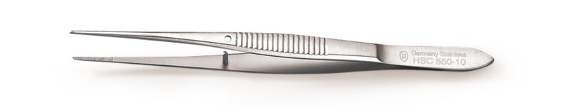 YK30.1: Micro pinza dentada recta, 105 mm (1 ud.) - Quimivitalab