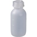 0301-0100 Botella universal graduada HDPE con tapón de rosca de PP,  100ml