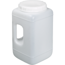 0317-4400 Garrafa de cuello ancho con asa y tapón, HDPE 4400 ml