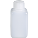 0331-0050 Frasco cuadrado de cuello estrecho,HDPE transparente 50 ml