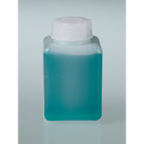 0331-0100 Frasco cuadrado de cuello estrecho, HDPE transparente, 100 ml