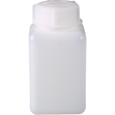 0338-1000 Frasco cuadrado de cuello ancho HDPE transparente  1000 ml.