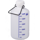 0401-0005 Botella almacenamiento con tapón de rosca y asa de transporte, volumen 5 litros