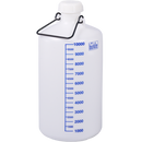 0401-0010 Botella almacenamiento con tapón de rosca y asa de transporte, volumen 10 litros