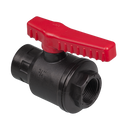 0500-8003 Llave de rótula barril PP  3/4" interior/interior, DN 20 mm