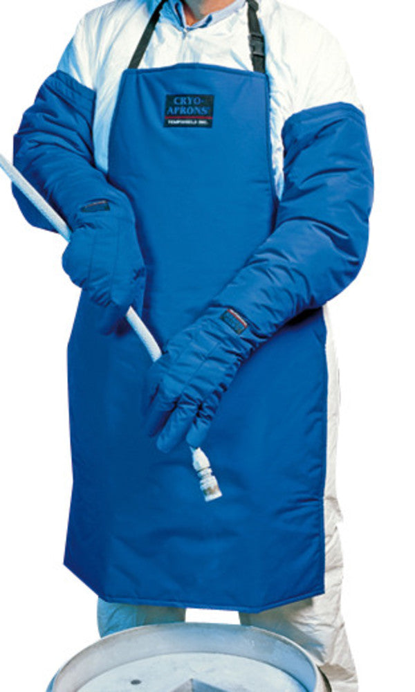 0526.1: Delantal criogénico para trabajos en zonas de ultracongelación, azul, 107 cm
