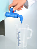 0525-1000 Llave de paso StopCock, entrada sobretuerca 3/4" y codo de salida