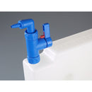 0525-1000 Llave de paso StopCock, entrada sobretuerca 3/4" y codo de salida