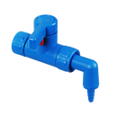 0525-1000 Llave de paso StopCock, entrada sobretuerca 3/4" y codo de salida