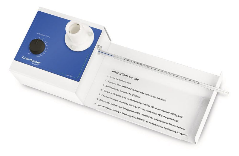 212A.1 Unidad de medición del punto de fusión MP-100 analógica, rango 50ºC a 250ºC