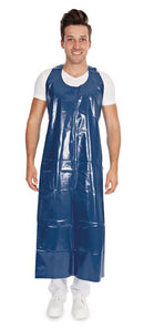 286P.1  Delantal desechable fabricado en PE detectable, color azul (50 unidades)