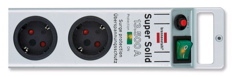 37A8.1  Regleta de toma de corriente para 5 enchufes, longitud de cable 2,5 metros