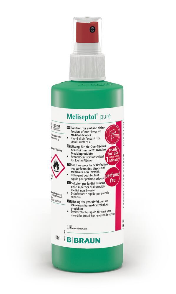 EAA6.1 Desinfectante de superficies Meliseptol  puro en botella pulverizadora, 250 ml