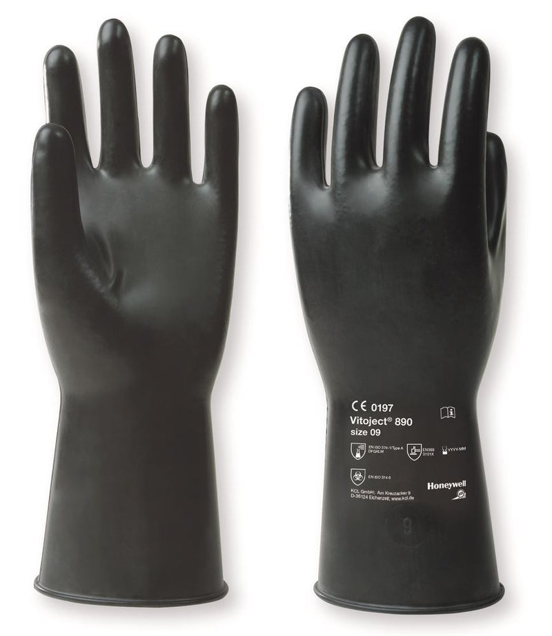 A400.1 Guantes de protección química Vitoject 890, Talla 11 (1 par) - Quimivitalab