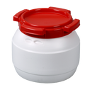 1105-0003 Bote de cuello ancho de HDPE para eliminación de residuos, vol. 3,6 litros