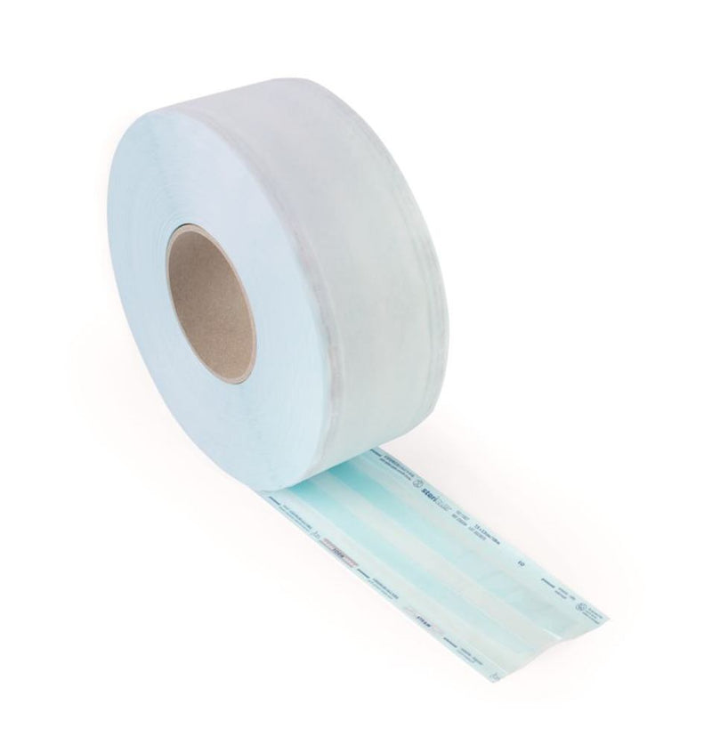 1C7H.1 Bolsas de esterilización en rollos stericlin, con fuelle lateral, 100 mx 100 mm (3 rollos)