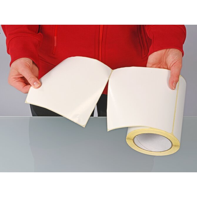 5303-1002 Etiquetas selladoras close-it Maxi 150x150mm color blanco - rollo de 500 uds - Quimivitalab