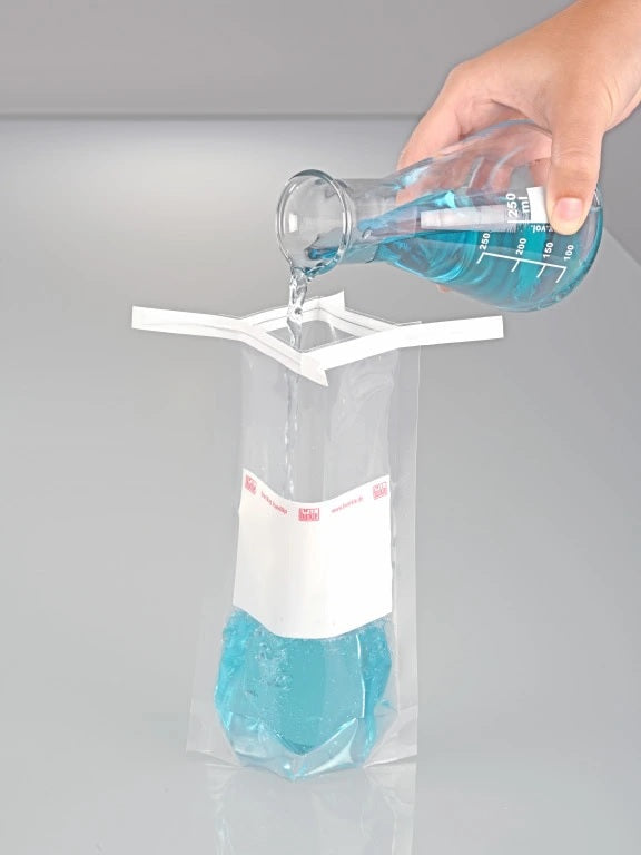 5344-0600 Bolsa de muestra estéril SteriBag StandUp con espacio rotulable 600 ml (250 uds)