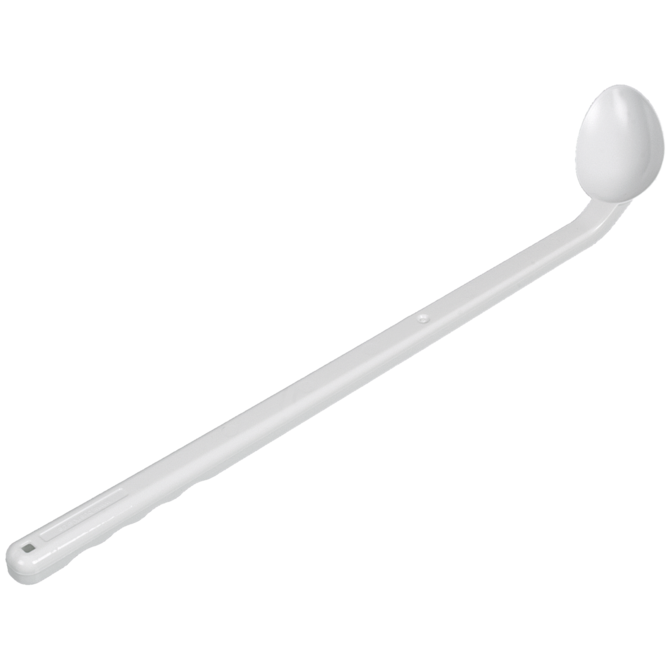 5378-5009 Cuchara muestreo de forma curva, blanca (10 unidades)