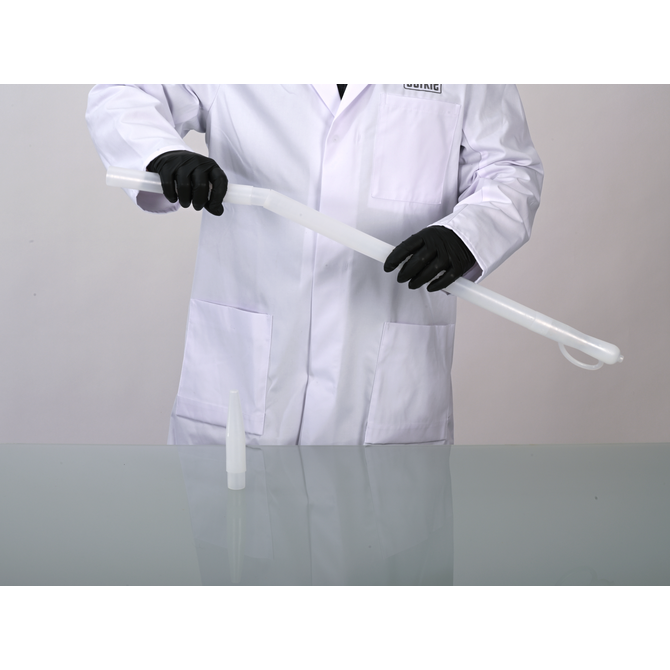 5387-0100 Pipeta un solo uso de HDPE, volumen 380 ml, inmersión 96 cm