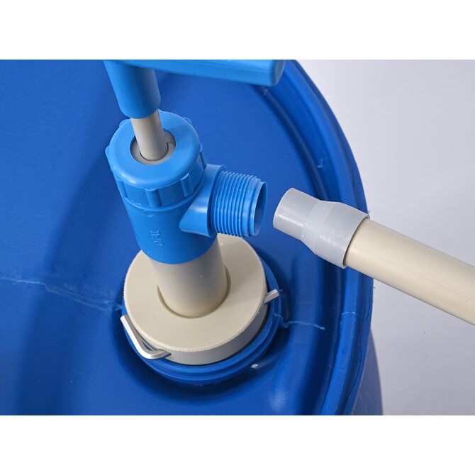 5600-0501 Bomba PP para barril con boquilla, profundidad de inmersión 50 cm