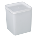 6250-1000 Bote cuadrado uso general PE  1000 ml 103 x 103 x 127 mm