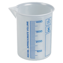 7122-0400 Vaso Griffin, PP, 400ml, escala azul