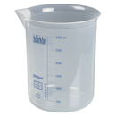 7122-3000 Vaso Griffin, PP, 3000 ml, escala azul