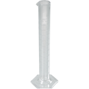 7506-0100 Probeta transparente, con escala en relieve, clase B, 100 ml