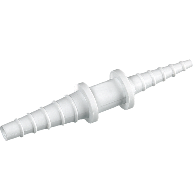 8703-0408  Reductores para mangueras, blancos PP. Ø 4-8/8-12mm (10 uds)