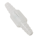 8714-0080 Válvula retención con bolquillas cónicas.PPØ8-10mm, flecha grabada