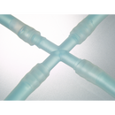 8717-0014 Conectores de manguera en cruz. PVDF. Ø 13-15 mm. cilíndrico (10 uds)