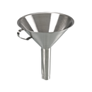 9604-0005 Embudo de acero inoxidable. Ø exterior 150 mm, 570 ml