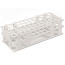 9635-0021 Gradilla blanca para tubos de ensayo, 60 pocillos