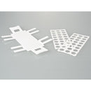 9635-0041 Gradilla blanca para tubos de ensayo, 24 pocillos