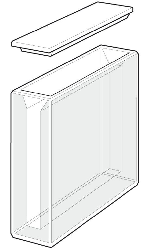 AHA7.1 Cubeta de vidrio, 17,5 ml, tipo macro, 50 mm - Quimivitalab
