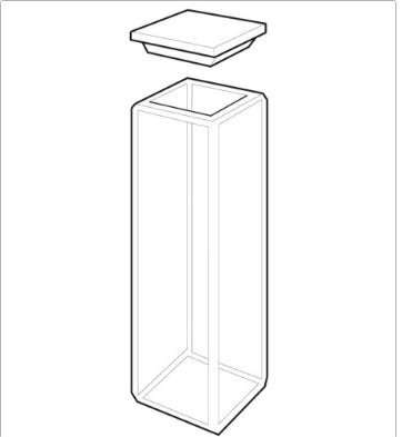 AHC0.1 Cubeta de vidrio ROTILABO, fluorescencia, 3,5 ml - Quimivitalab