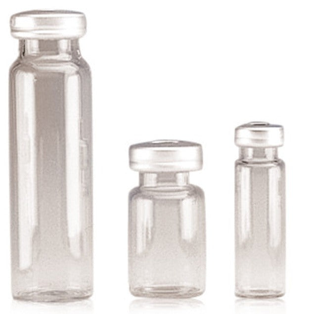 H512.1 Viales de muestra con borde rebordeado, vidrio de borosilicato 6 ml (200 uds)