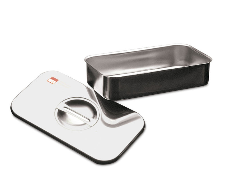C849.1 Plato de instrumentos con tapa, acero inoxidable, 230 x 55 mm - Quimivitalab
