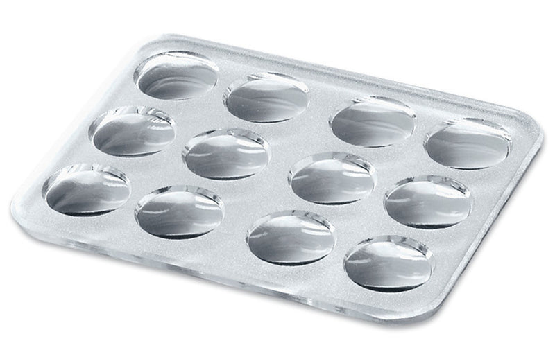 CET6.2  Placa de tinción, de vidrio prensado, 79 x 63 x 4 mm