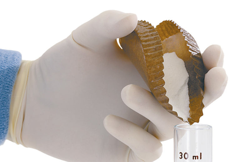 HX57.1  Plato de pesaje para sustancias sólidas, color marrón (150 uds) - Quimivitalab