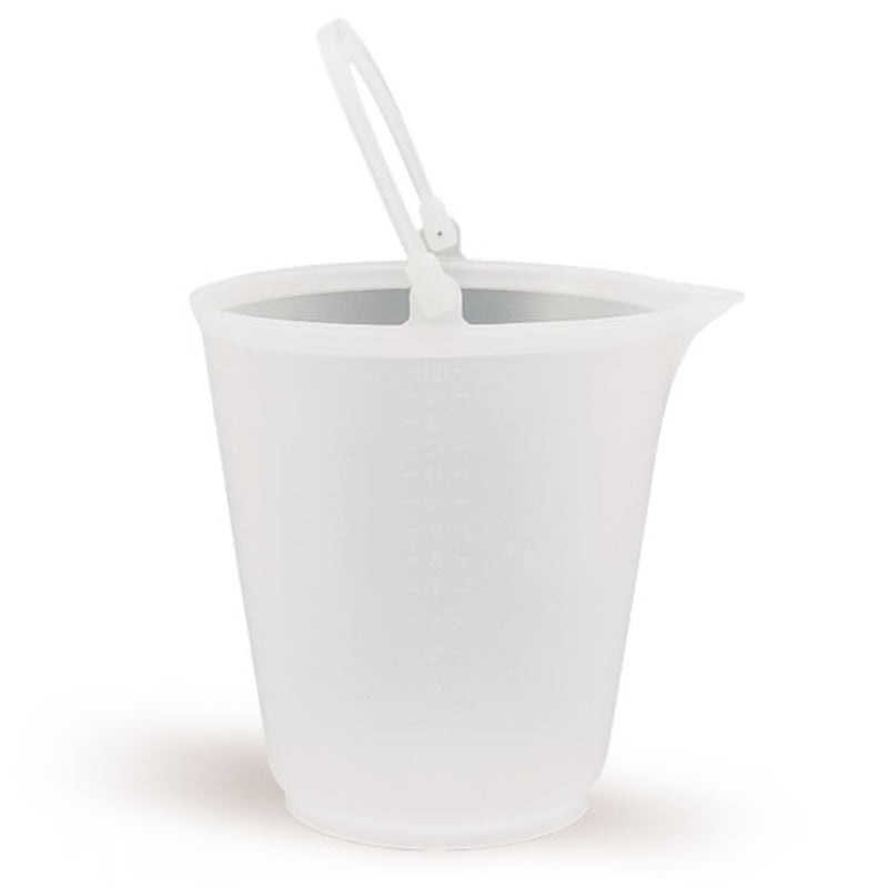 HX61.1 Cubo blanco con pico y asa de polipropileno, capacidad 15 litros