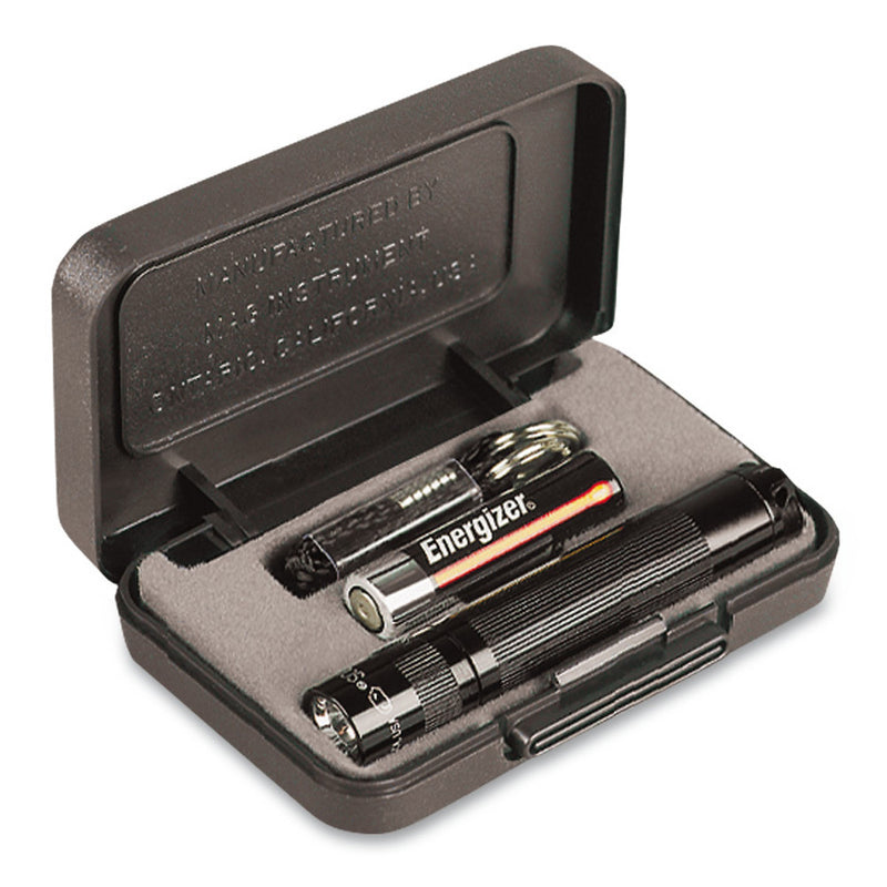 N257.1  Linterna SOLITARIO de aluminio, fuente de luz bombilla, incluye estuche - Quimivitalab