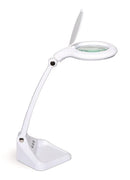 NK01.1 Lámpara lupa LED compacta, blanca con base