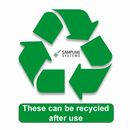 8293H-20S Cuchara angulada de mango largo de HDPE estéril, 20 ml. (100 uds)