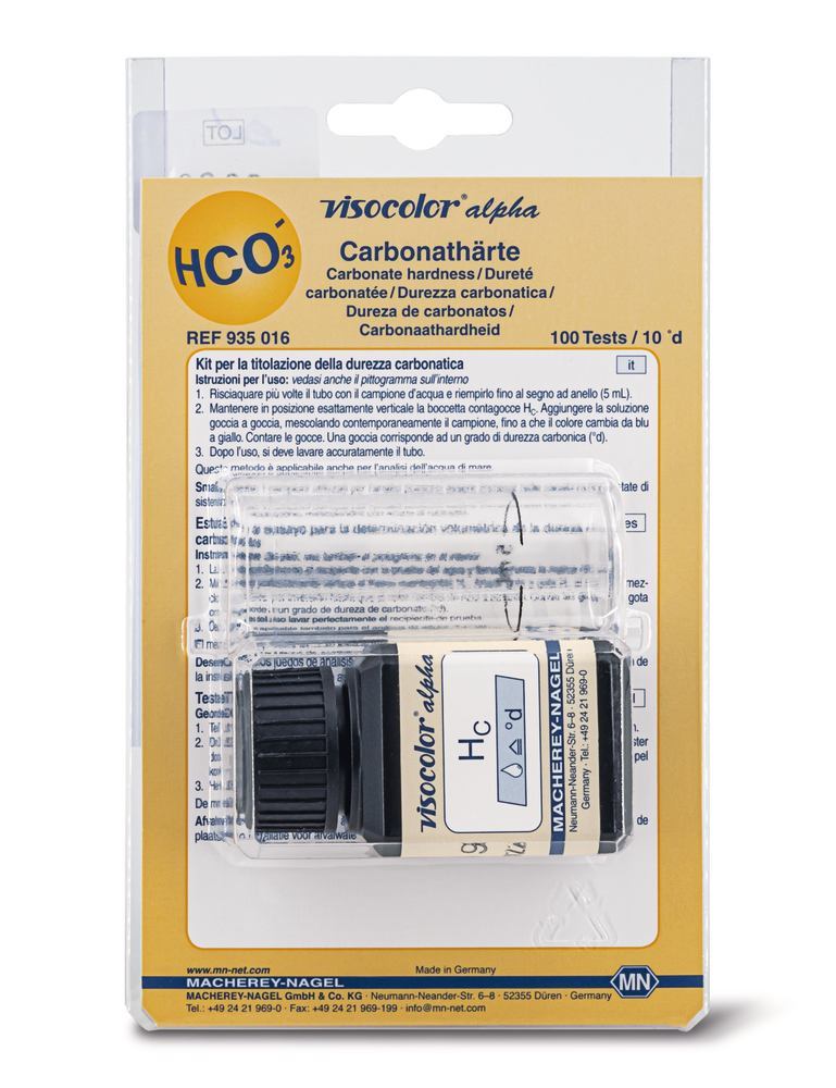 T361.1 Kit de prueba VISOCOLOR alfa Dureza carbonato (Ref. 935016 del fabricante)