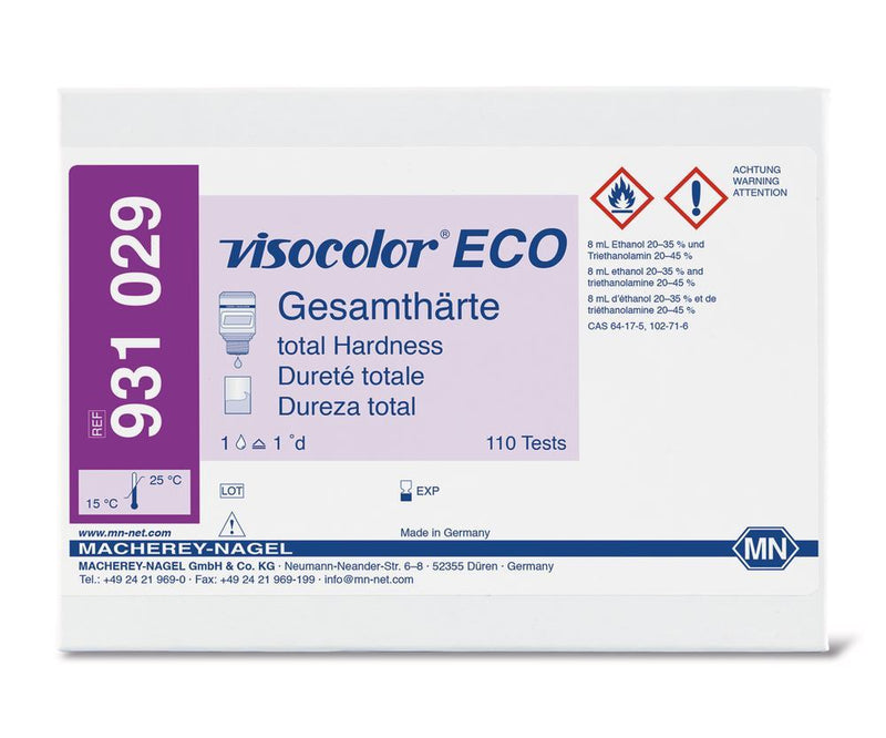 T372.1 Kit de prueba VISOCOLOR ® ECO Dureza total, Ref. 931029 (110 tests) - Quimivitalab